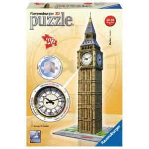 Ravensburger 3D Puzzle Big Ben Με Πραγματικό Ρολόι 12586