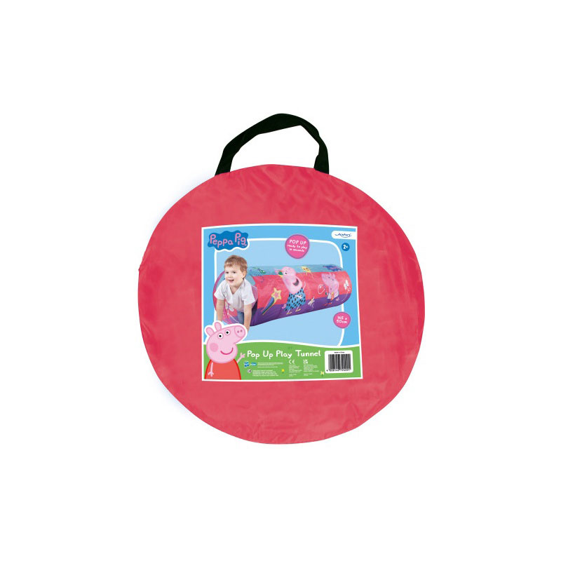 John Παιδική Σκηνή Τούνελ Pop Up Peppa Pig Ροζ 72400