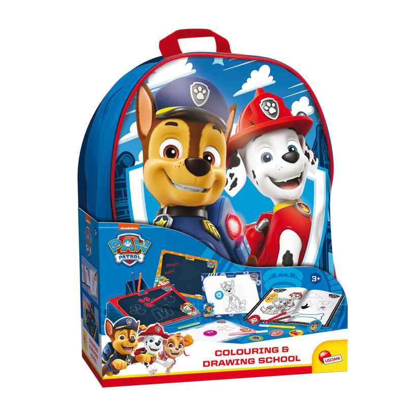 Lisciani Paw Patrol Backpack Coloring & Drawing School 103324