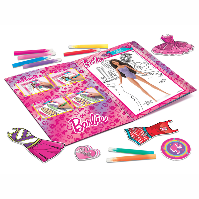 Lisciani Barbie Sketch Book Inspire Your Look 12617