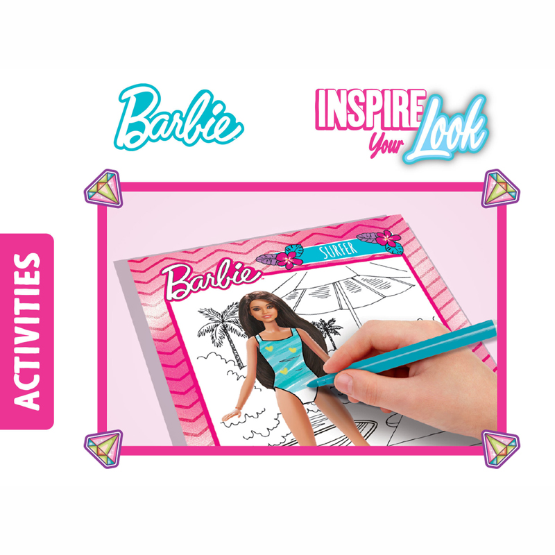 Lisciani Barbie Sketch Book Inspire Your Look 12617