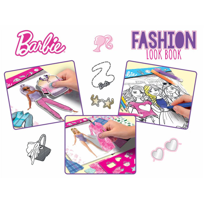 Lisciani Barbie Sketch Book Fashion Look Book 12877