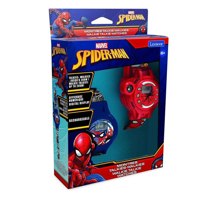 Lexibook Σετ Ψηφιακά Ρολόγια Spiderman με Walkie Talkies 200m DMWTW1SP