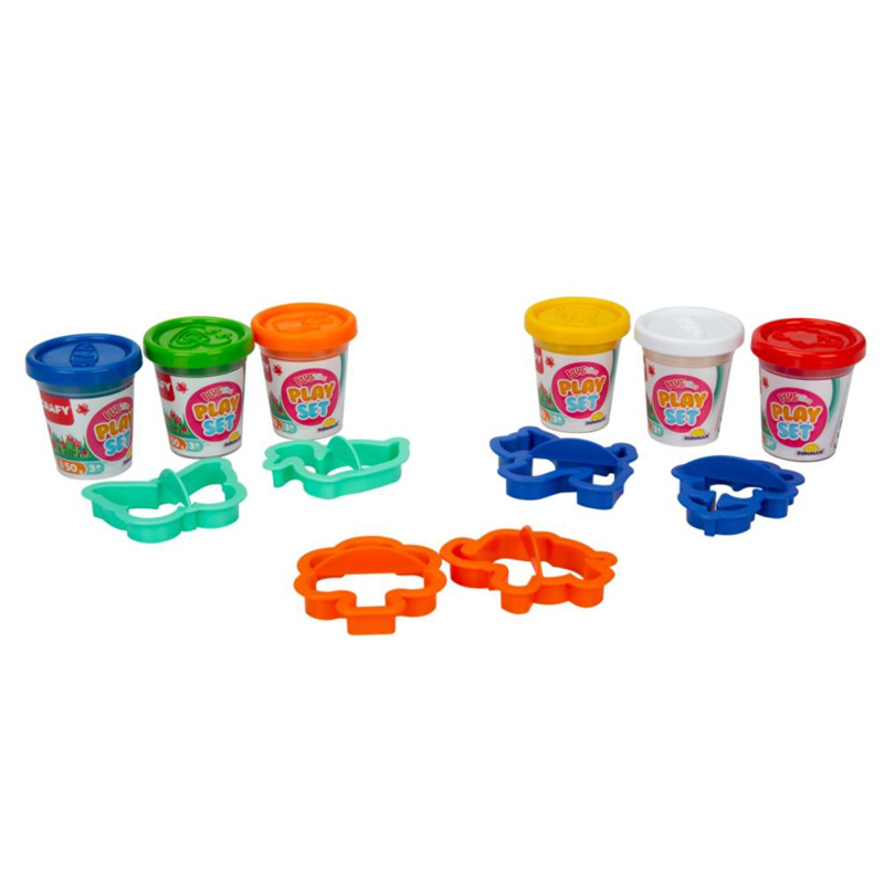 Sunman Crafy Fun Dough Σετ Πλαστελίνης με καλούπια 12 pcs S01003542