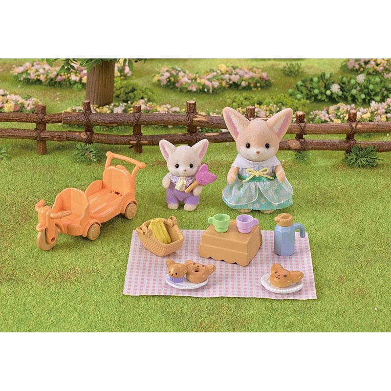 Sylvanian Families Sunny Picnic Set - Fennec Fox Sister & Baby Σετ Πικνικ στη Λιακάδα 5698