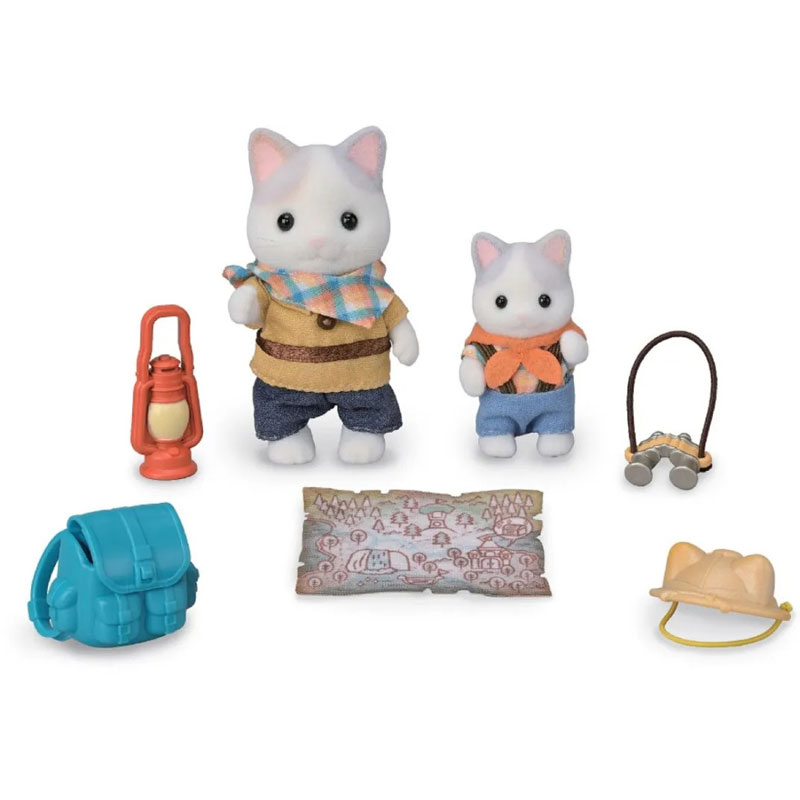 Sylvanian Families Latte Cat Brother & Baby Σετ Εξερεύνησης 5763