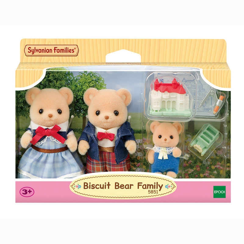 Sylvanian Families Biscuit Bear Family Οικογένεια Μπισκοτένιων Αρκούδων 5851