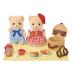Sylvanian Families Biscuit Bear Sister & Brother Delicious Picnic 5852