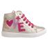 Ankle boot with heart, rubber, sticker - 0