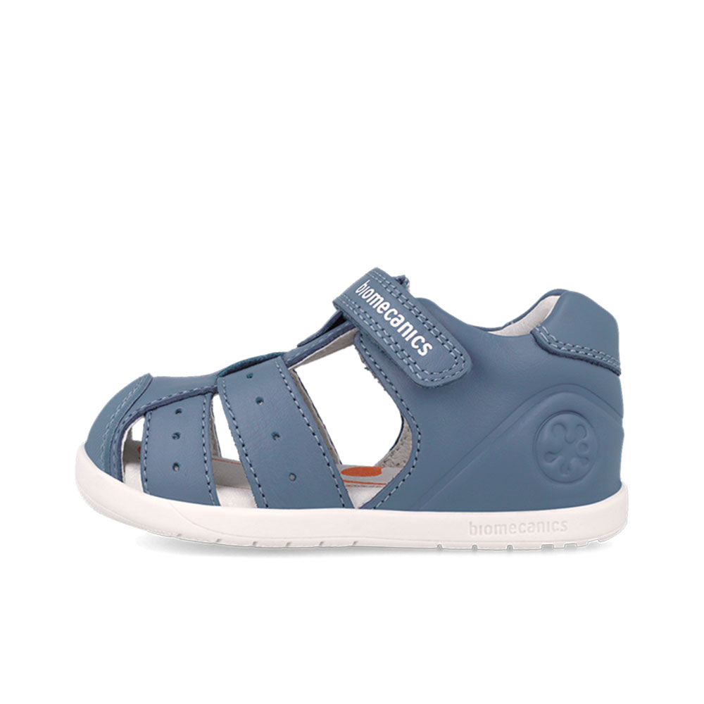 Παπουτσοπέδιλο δερμάτινο με αυτοκόλλητο