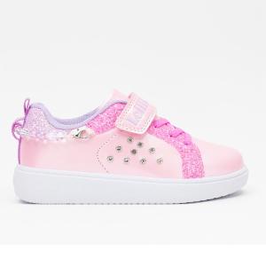 Sneaker Gioiello" με ροζ glitter - 23329