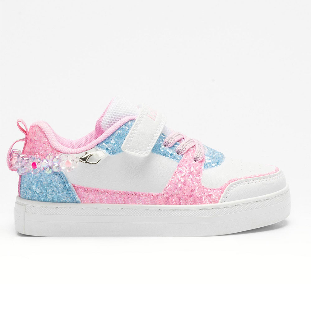 Sneaker με ροζ  και γαλάζια glitter