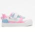 Sneaker με ροζ  και γαλάζια glitter - 0
