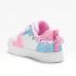 Sneaker με ροζ  και γαλάζια glitter - 3