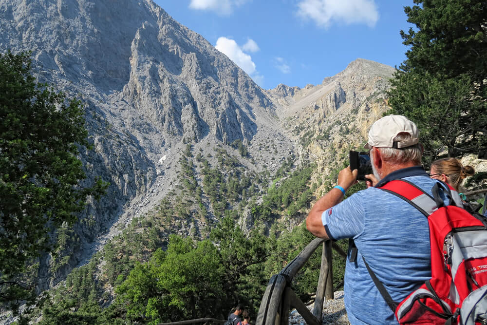 Paysage spectaculaire dans les gorges de Samaria