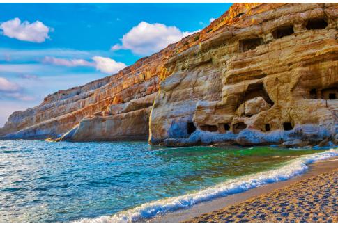 Tour to Matala Hippies Beach & Gortys Archaeological Site