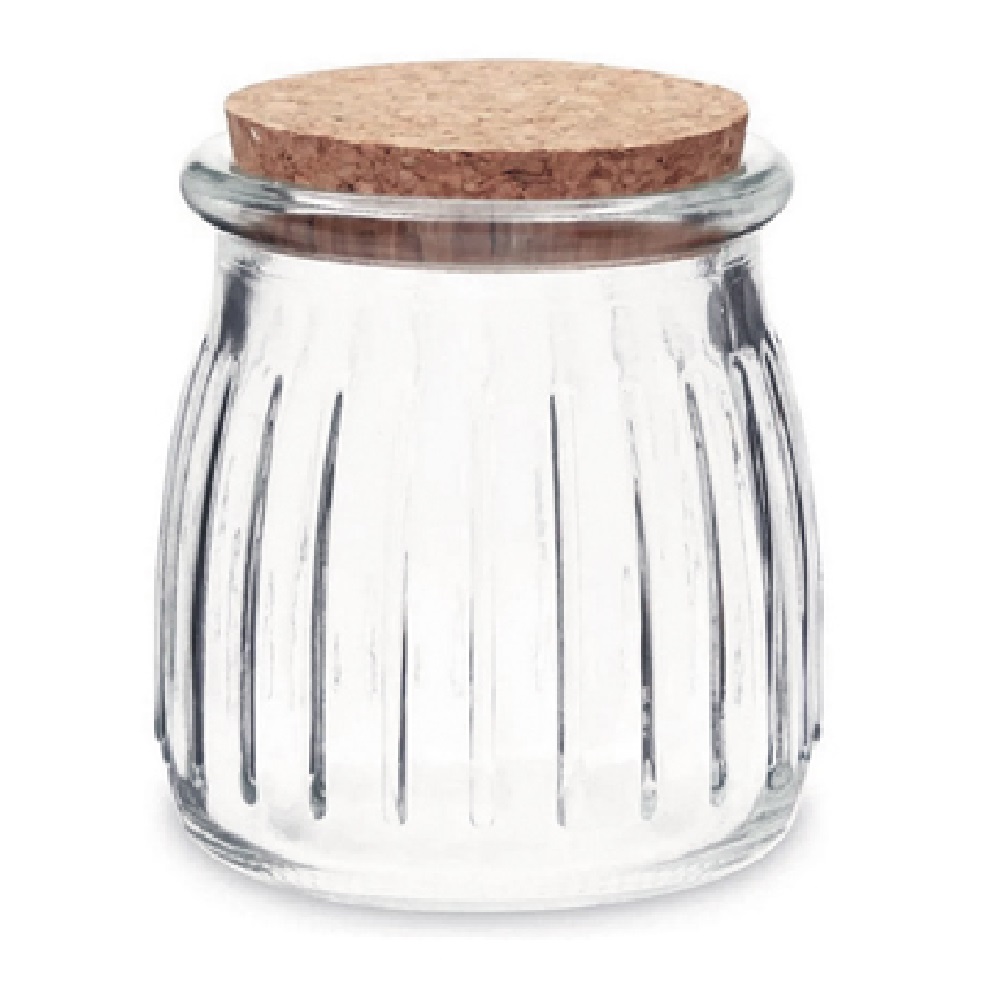 RELIEF VASE WITH CORK 7.4cm x 8cm - 17092