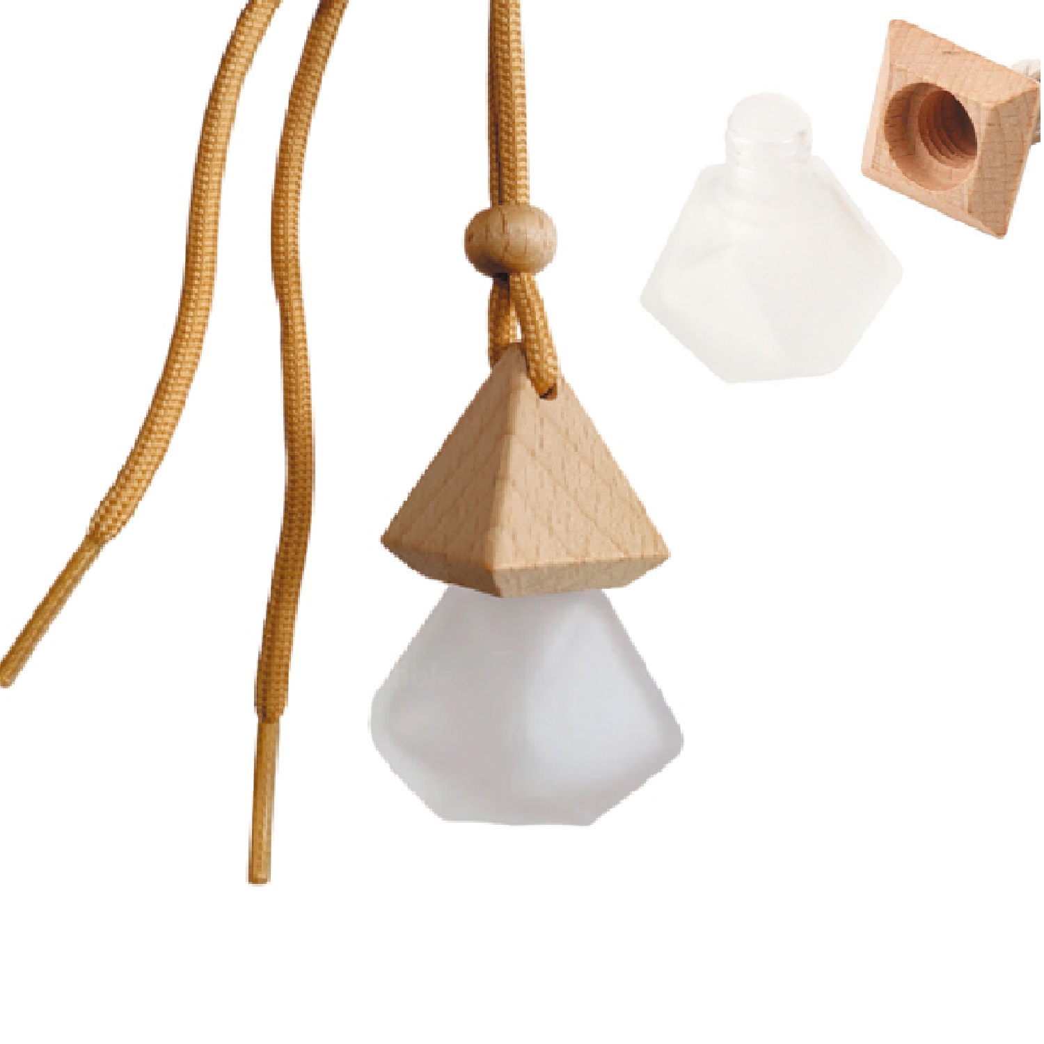  Μπουκαλάκι εξάγωνο για αρωματικό αυτοκινήτου 8ml ματ - 19113