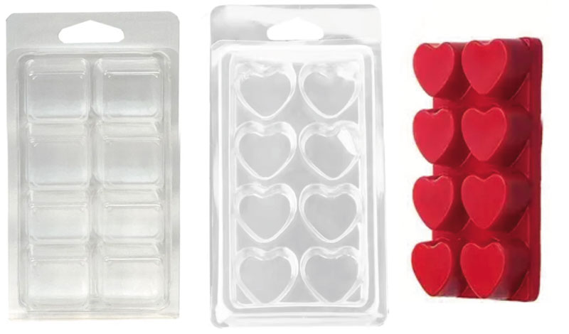 MOLD TRANSPARENT PLASTIC HEARTS