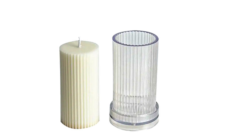 STRIPED PLASTIC CYLINDER MOLD