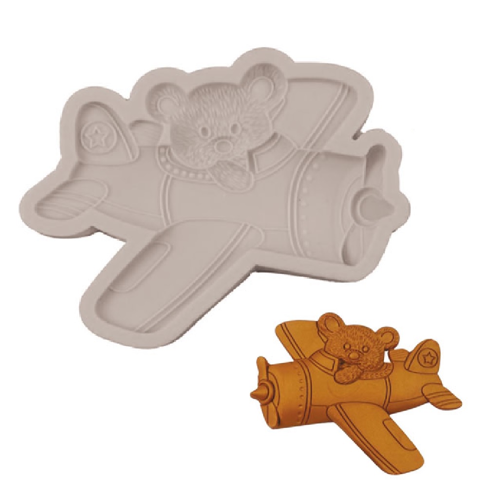 AIRPLANE SILICONE MOLD 10.5cm x 7.4cm