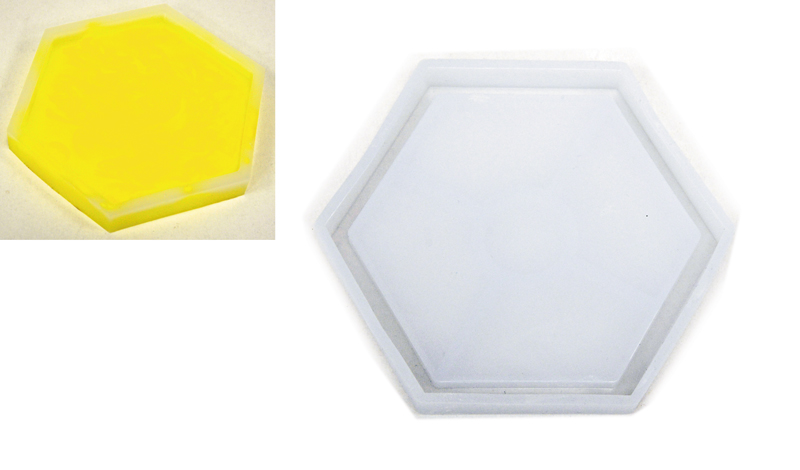 POLYGON SILICONE MOLD 12.1cm x 10.6cm x 2cm