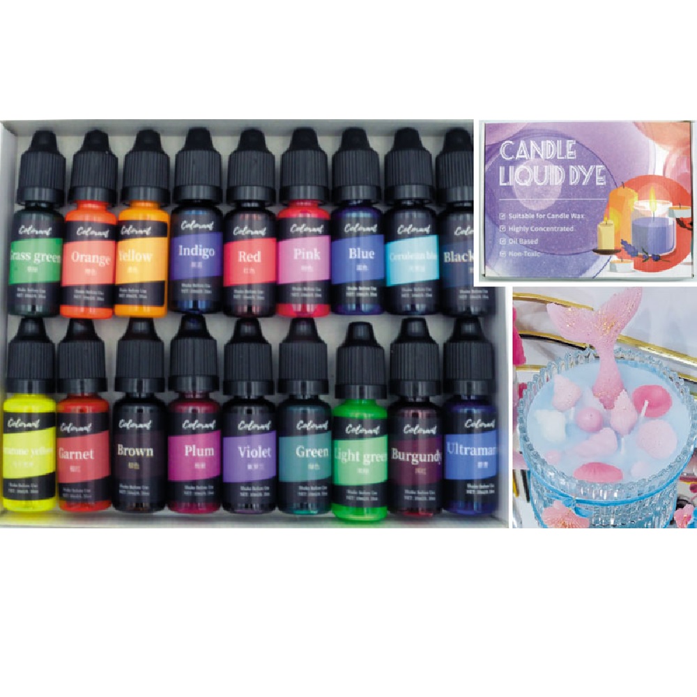 PACK OF 18 COLORS FOR CANDLES - 16800