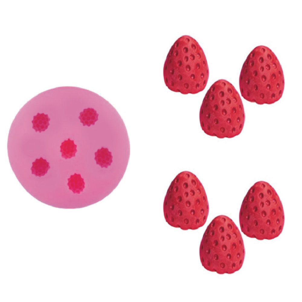 Silicone mold 6 strawberries 0515436 - 18613
