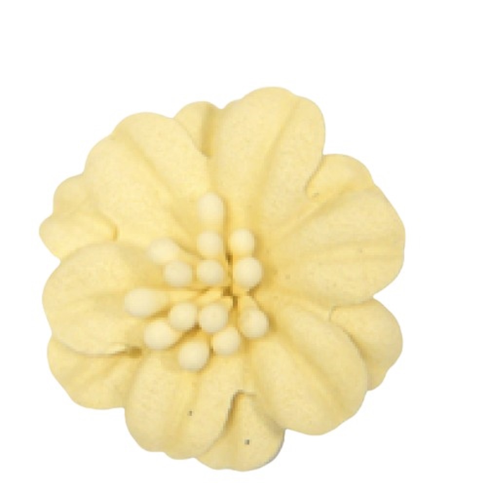 Λουλούδι Σουετ διπλά πέταλα με στίμονες μικρό 2.5 cm 5 τεμαχια - 11545