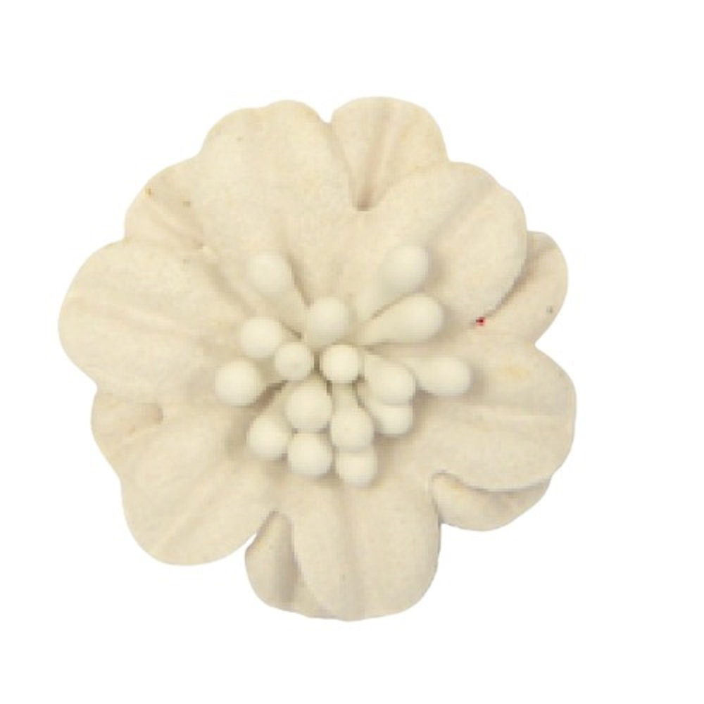 Λουλούδι Σουετ διπλά πέταλα με στίμονες μικρό 2.5 cm 5 τεμαχια - 11533