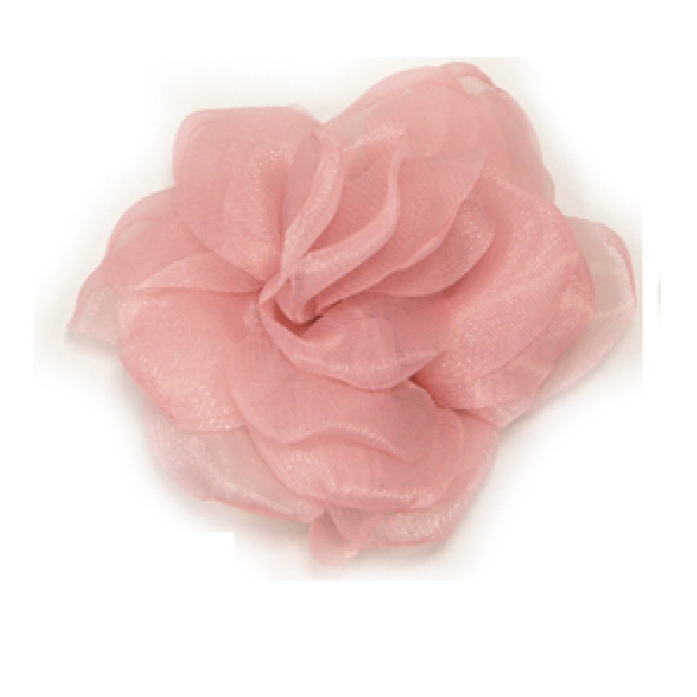 Organza rose 10cm 3 pieces - 17308