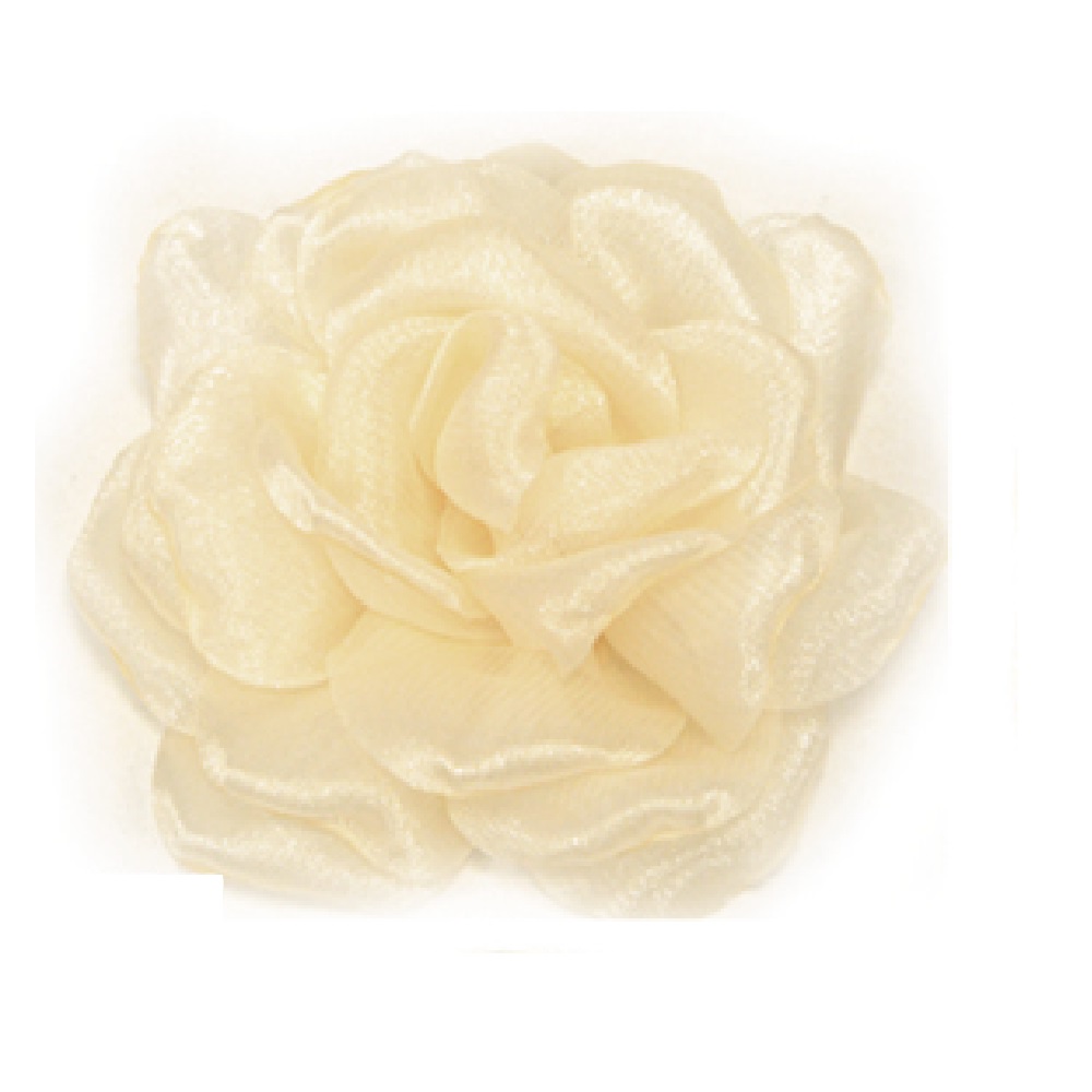 Organza rose 10cm 3 pieces - 17305