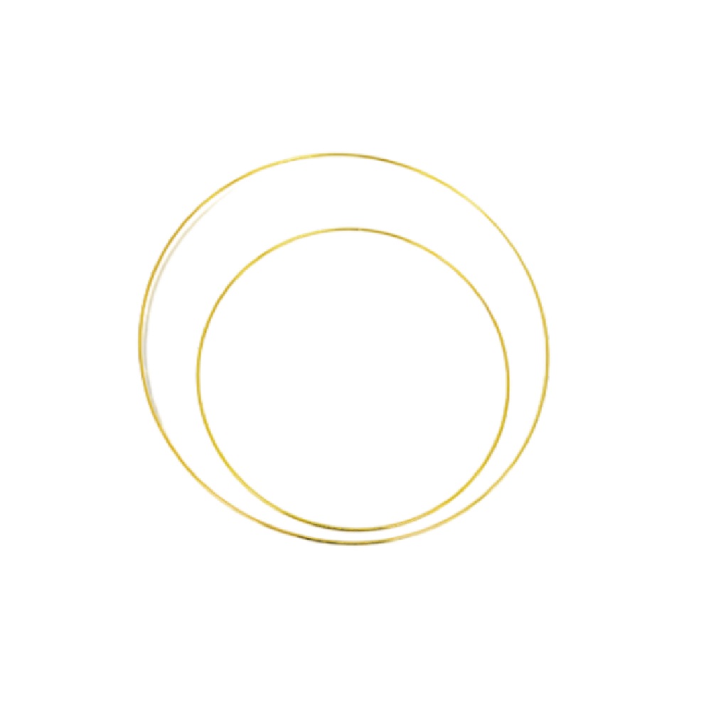 Μεταλλικό χρυσό στεφανάκι 10cm  - 4598