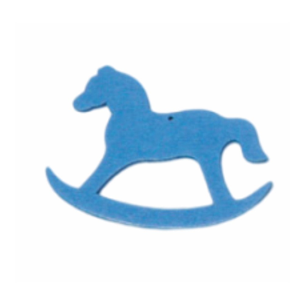 Wooden horse 7x5.5cm package of 5 pieces - 9399