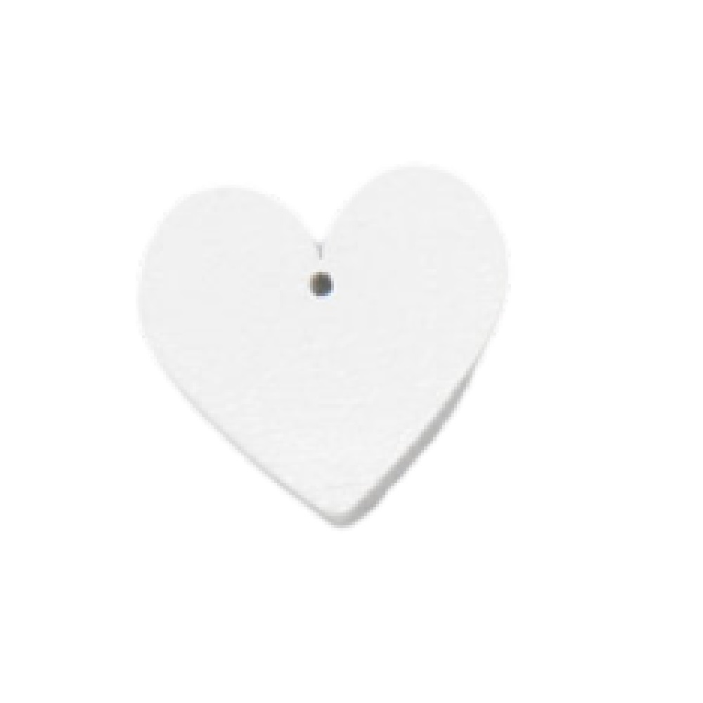 Wooden heart small 2.5x2.5cm package of 10 pieces - 9653