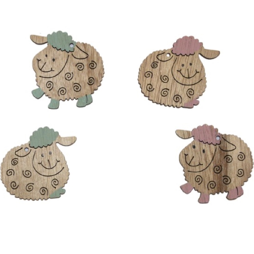 Wooden sheep 5cm package 3 pieces