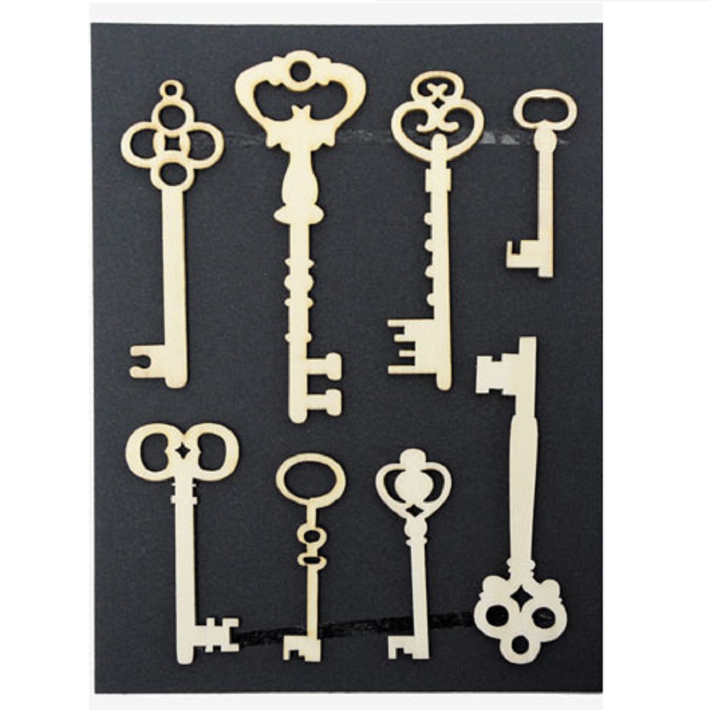 Wooden Decorative Keys 11.5cmX17cm