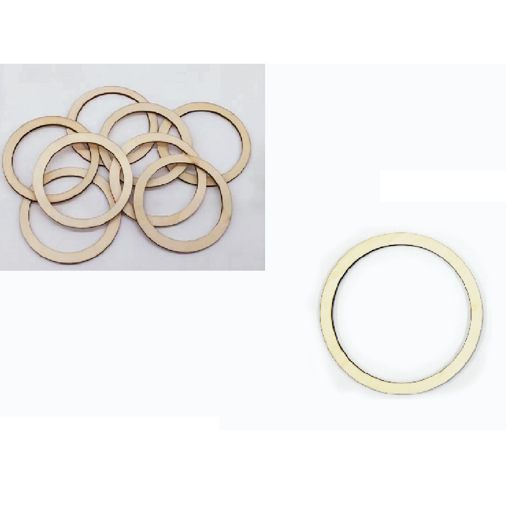 ΞΥΛΙΝΟ ΔΑΧΤΥΛΙΔΙ ΦΥΣΙΚΟ 6cm 10 τεμάχια - 18069