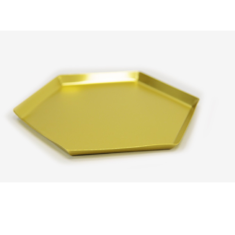 Μεταλλικός δίσκος χρυσός 25.5cm - 12365