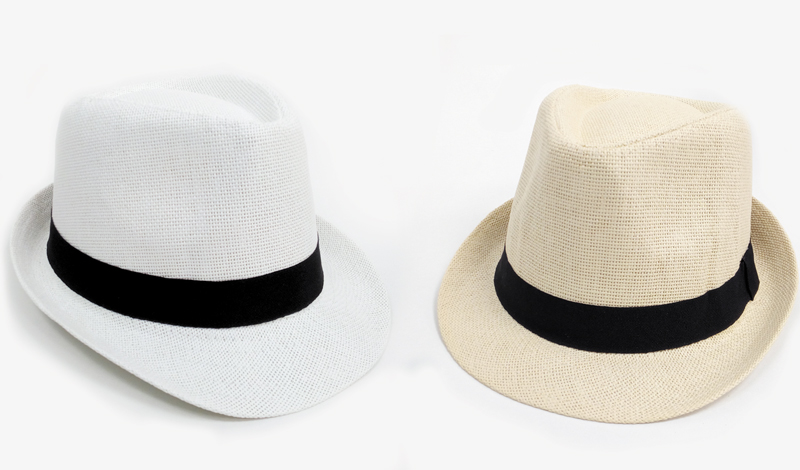 Καπέλο με μαύρη κορδέλα  58cm - 14136