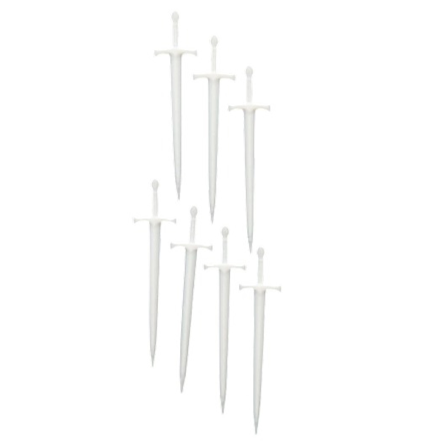 Baroque flexible decorative elements 7 pieces swords - 19504
