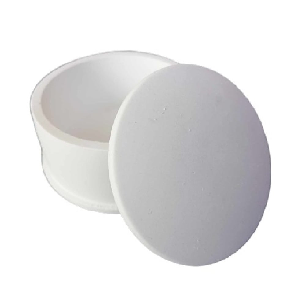 Polyester jewelry jar with lid 7.5X4 cm