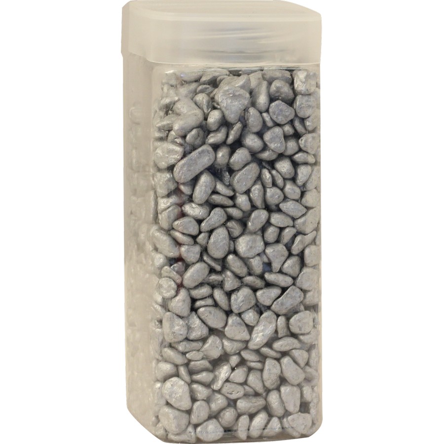 Πέτρες ασημί  850GR σε βάζο - 16877