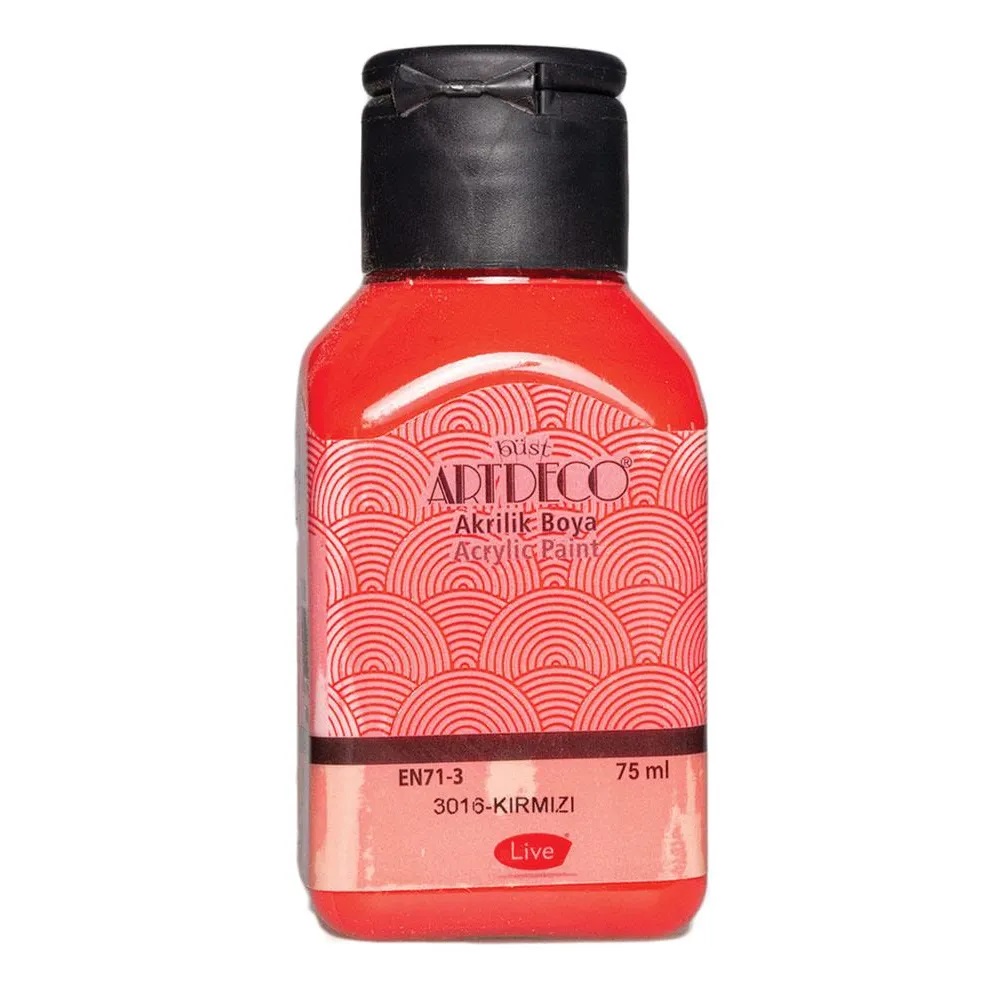 Artdeco 75ml Ακρυλικό Χρώμα Red 3016 - 16539