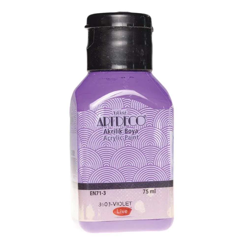 Artdeco 75ml Acrylic Color Purple 3608