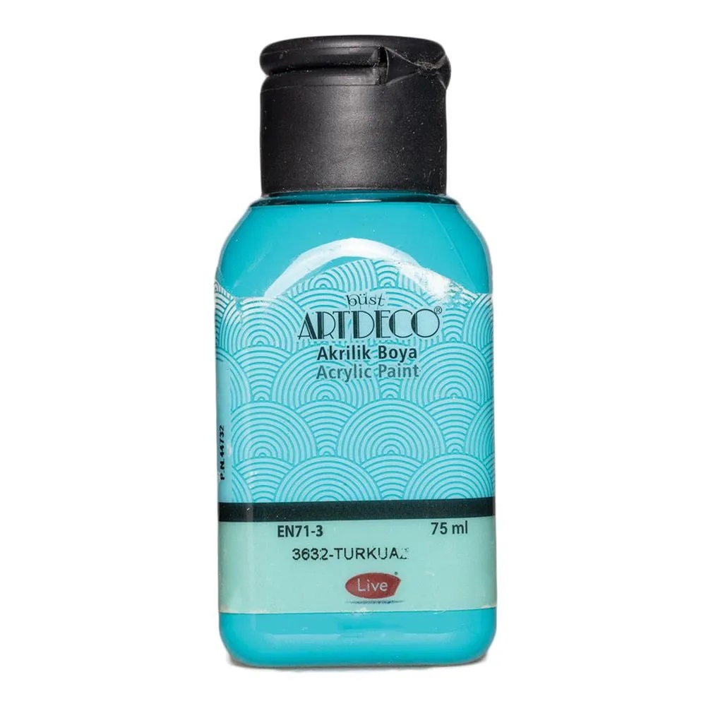 Artdeco 75ml Acrylic Color Turquoise 3632 - 16545