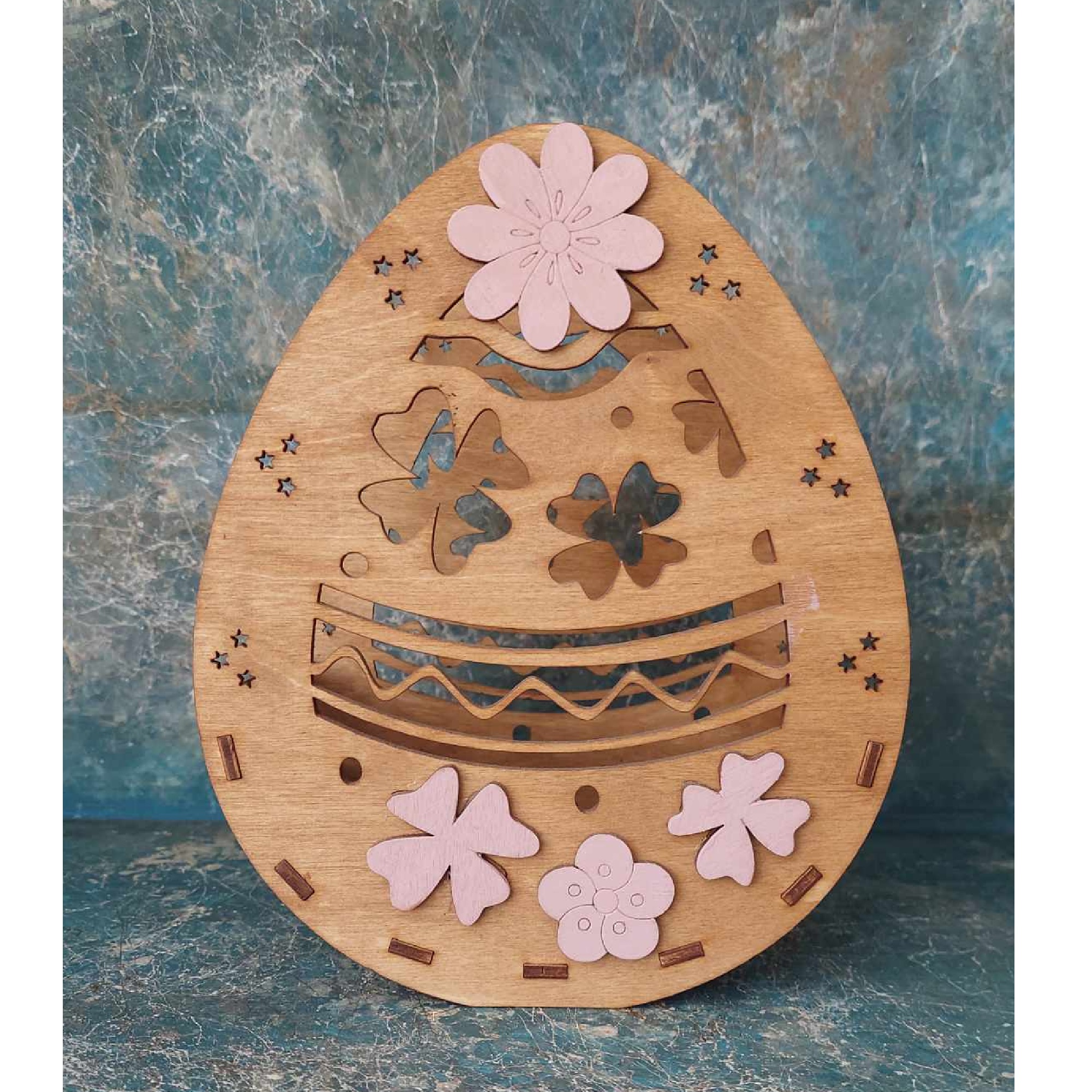 Mdf decorative Easter basket - 0