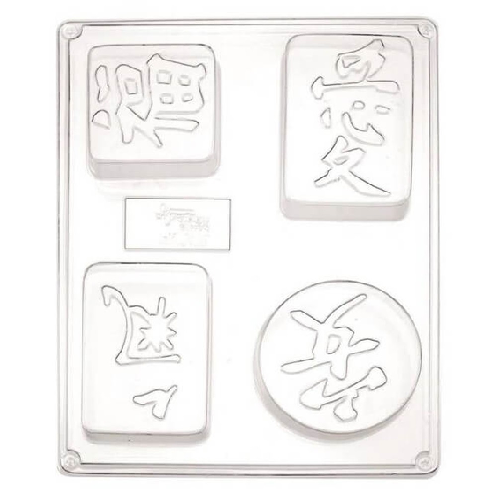Soap Mold 4 Designs - Asia Letters - 14290