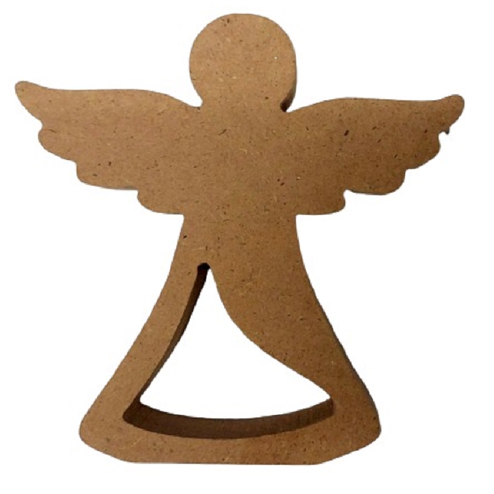 MDF Αγγελάκι 11,7 χ 11,7  χ 1,6 εκ - 19017