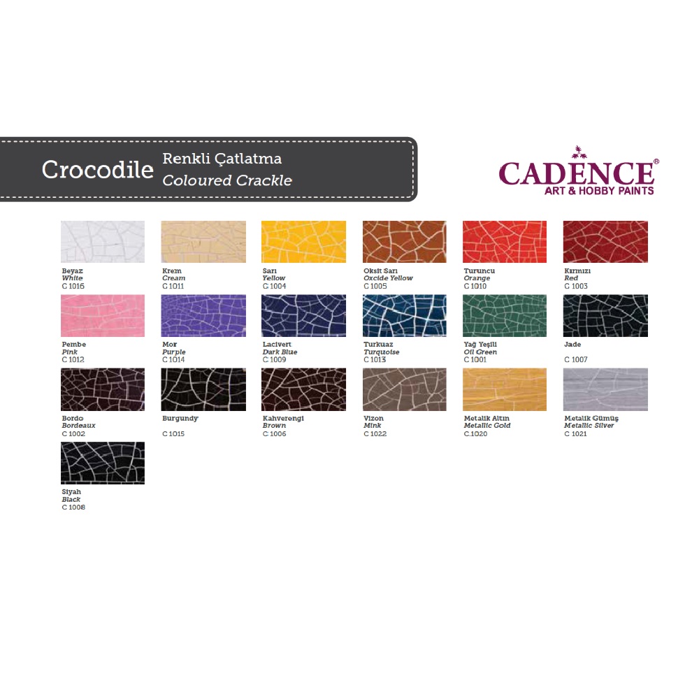 Crocodile crackle -Λευκό κρακελέ 2 συστατικών Cadence - 13165